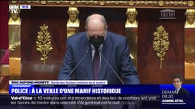 Éric Dupond-Moretti sur la manifestation des policiers: "Police et justice sont dans la même barque républicaine"