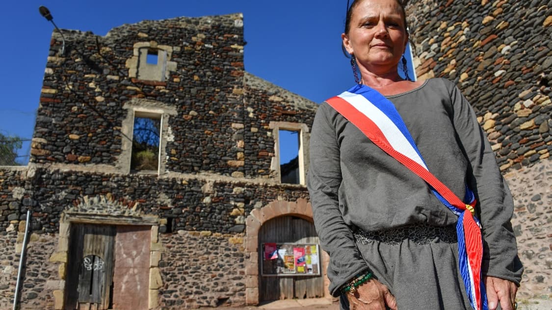 Joëlle Goudal, maire de Celles (Hérault). Joëlle Goudal, maire de Celles (Hérault).