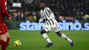 Paul Pogba avec la Juve, le 5 mars 2023