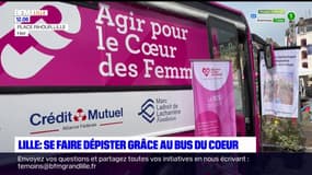 Lille: le bus du coeur permet aux femmes de se faire dépister pour les maladies cardio-vasculaires