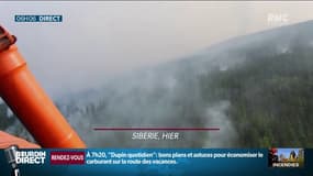 Les incendies en Sibérie vus du ciel