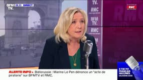Marine Le Pen voudrait rétablir "des relations normales" avec la Russie et quitter le commandement intégré de l'Otan