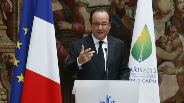 François Hollande lors de la ratification de l'accord de Paris, en juin 2015.