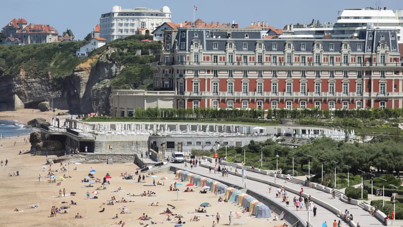 Une plage de Biarritz, dans le sud-ouest de la France, le 22 août 2019 (photo d'illustration).