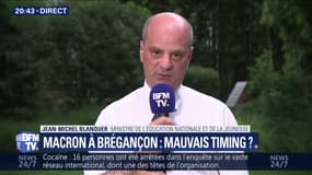 Macron à Brégançon: Jean-Michel Blanquer assure "ne pas avoir l'impression qu'il est en vacances"