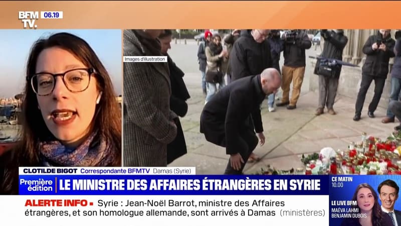 Syrie: le ministre des Affaires étrangères, Jean-Noël Barrot, est arrivé à Damas