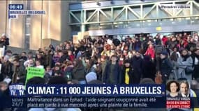 11.000 jeunes ont manifesté en faveur de la justice climatique jeudi à Bruxelles