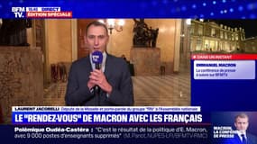 Conférence de presse d'Emmanuel Macron: "J'ai très peur qu'on ait encore un numéro d'esbrouffe", affirme Laurent Jacobelli (RN)