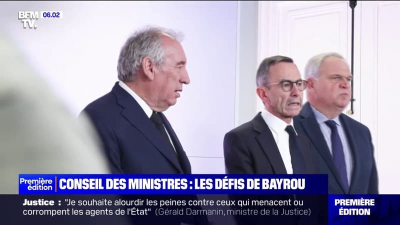 Conseil des ministres: les défis de Bayrou