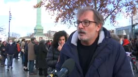 Christophe Alévêque, mardi 15 décembre lors de la manifestation parisienne