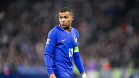 Kylian Mbappé lors de France-Croatie (2-0, 5 t.a.b. 4, Ligue des Nations), le 23 mars 2025
