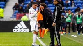 Houssem Aouar et Rudi Garcia