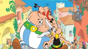 Couverture du prochain album des aventures d'Astérix et Obélix, Astérix en Lusitanie.