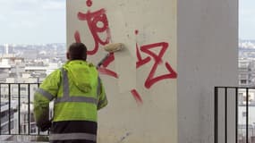 Des graffitis mais aussi des stationnements gênants peuvent être signalés sur l'application Dans ma rue.