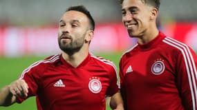 Kostas Tsimikas avec Mathieu Valbuena