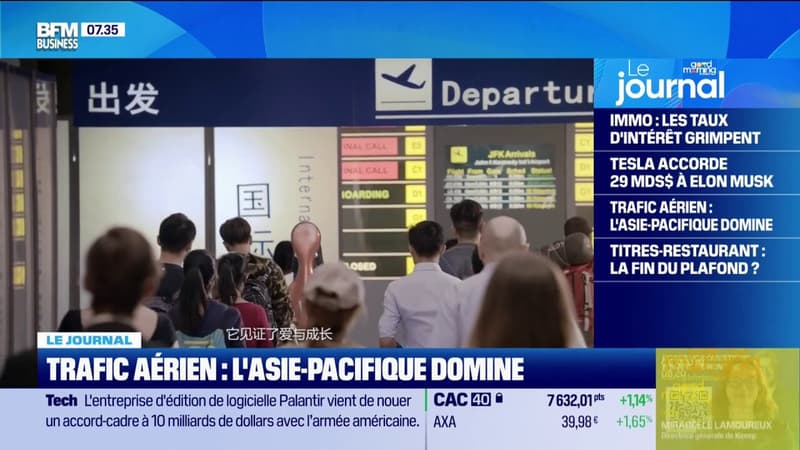 Trafic aérien: l'Asie-Pacifique domine le ciel mondial