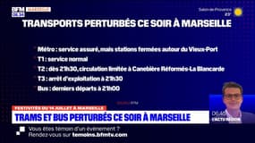 14-Juillet à Marseille: le service des tramway et bus perturbés 
