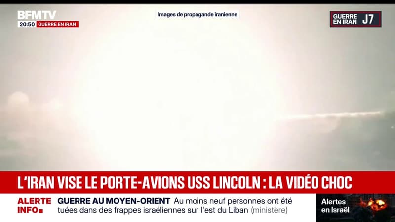 La vidéo des forces iraniennes ciblant le porte-avions américain Abraham Lincoln