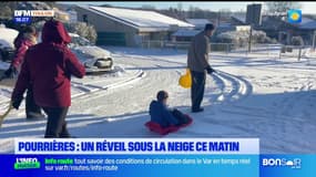 Ouest-Var : de la neige au réveil pour les habitants de Pourrières