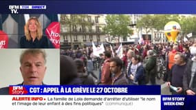 Grèves: "Nous poursuivrons ce bras de fer, cette bagarre, jusqu'à ce que le gouvernement accepte de faire en sorte que l'ensemble des salaires évolue au même niveau que l'inflation", affirme Fabien Roussel