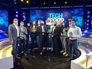 Les gagnants des Tech for Good Awards 2020.