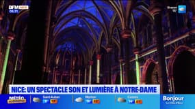 Nice: un spectacle son et lumière à Notre-Dame