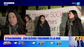 Strasbourg: 200 élèves toujours à la rue