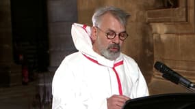 Célébration de Pâques à Notre-Dame: le comédien Philippe Torreton lit "Père, entre mes mains je remets mon esprit" de Charles Péguy