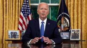 Joe Biden lors d'une allocution le 24 juillet à la Maison Blanche