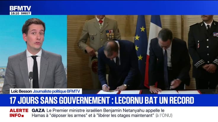 17 jours sans gouvernement: Sébastien Lecornu bat un record sous la Ve République