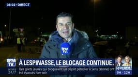 Gilets jaunes: le dépôt pétrolier de Lespinasse, près de Toulouse, est toujours bloqué