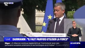 "Il faut parfois utiliser la force": Gérald Darmanin s'adresse à la 267ème promotion d'élèves gardiens de la paix 