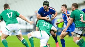 Grégory Alldritt avec le XV de France contre l'Irlande, à Saint-Denis le 31 octobre 2020