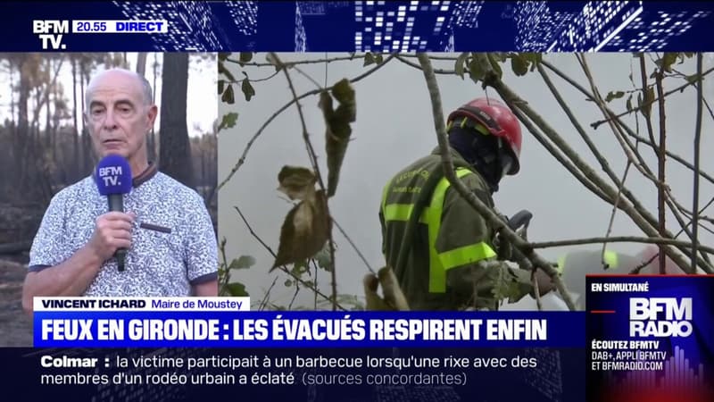 Feux en Gironde: le maire de Moustey raconte la grande émotion des habitants de retour dans leur domicile