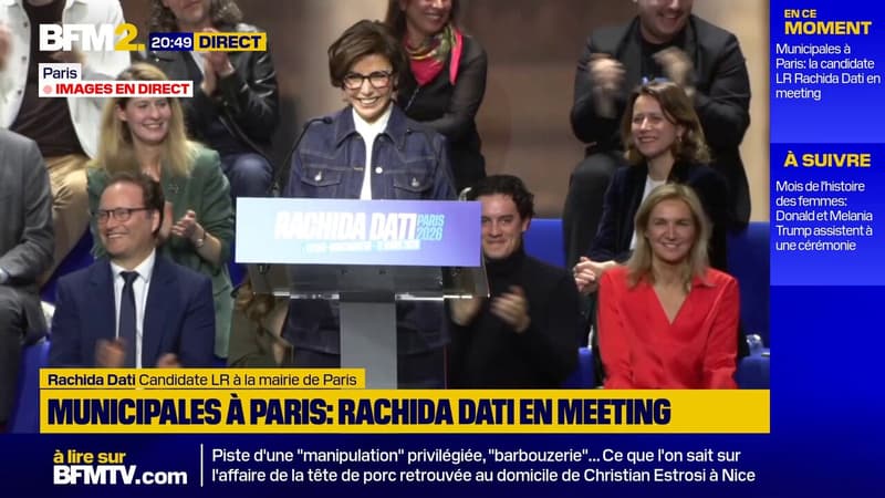 Municipales: Rachida Dati veut rompre avec "le socialisme municipal destructeur" à Paris