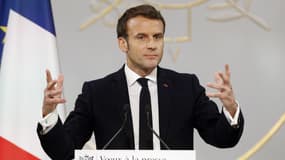 Emmanuel Macron le 15 janvier 2020