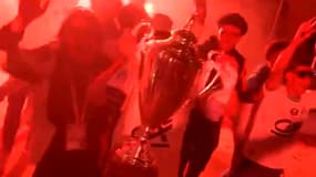 Les jeunes de l'OM après leur victoire en Gambardella le samedi 25 mai 2024