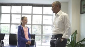"Toi et moi, on est une équipe." Greta Thunberg a rencontré Barack Obama à Washington