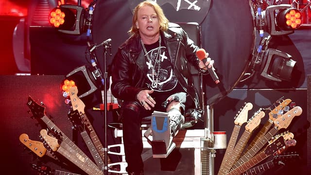 Axl Rose sur scène à Coachella le 16 avril 2016