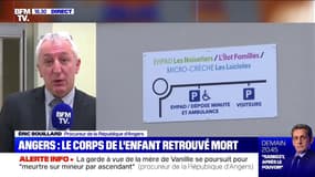 Vanille: "Le corps de l'enfant a été retrouvé à 17h30 ce dimanche soir", selon le procureur