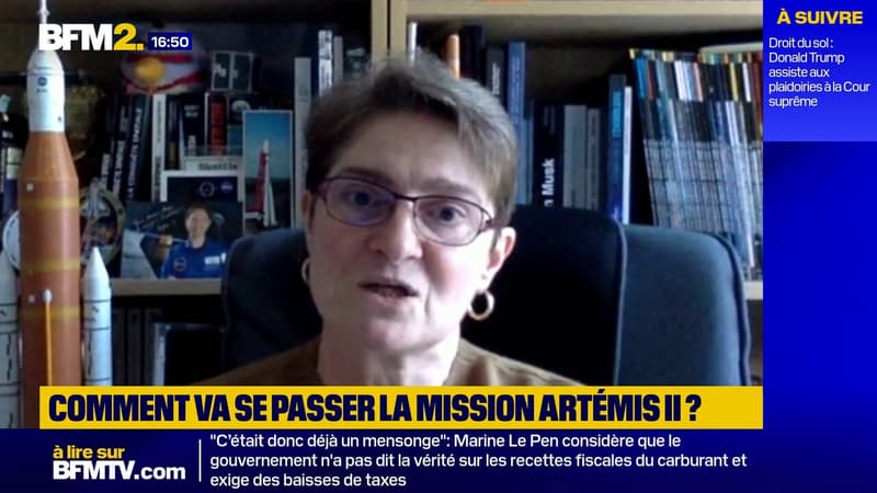 Mission Artémis II: "Il ne s'agit pas de se poser sur la Lune, on va faire un tour de Lune", précise Marie-Ange Sanguy (Espace et Exploration)