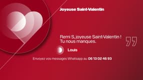 Message de Saint-Valentin, BFM Paris Ile-de-France.