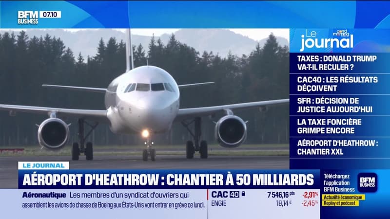 Londres: l'aéroport Heathrow se modernise avec un chantier à 50 milliards de livres