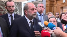 Le ministre de la Justice, Éric-Dupond-Moretti, s’est rendu au tribunal d’Aurillac, dégradé après une manifestation à Aurillac, en Auvergne-Rhône-Alpes.