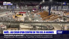 Noël: au cœur d'un centre de tri XXL à Harnes