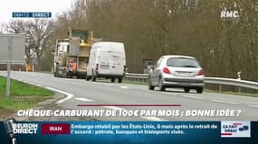 Un "chèque carburant" de 100 euros par mois: une bonne idée? Ca fait débat sur RMC