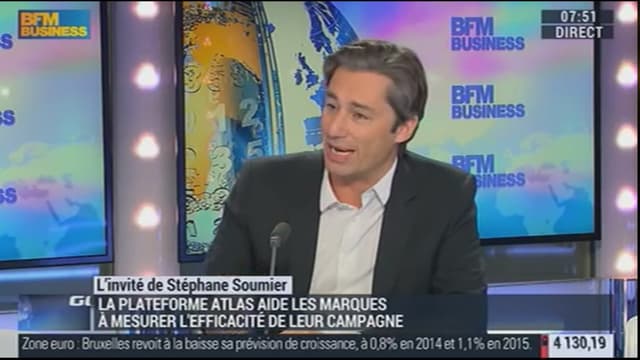 Laurent Solly, directeur général de Facebook en France fait la promotion de ses solutions de publicités auprès des PME.