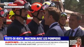 EN DIRECT - Emmanuel Macron remercie les secours mobilisés dans la lutte contre les incendies en Gironde