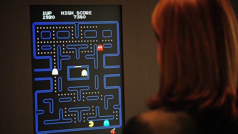 Le jeu Pac-Man, lors d'une exposition au Museum of Modern Art (MoMA) de New-York le 1er mars 2013.