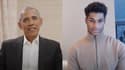 Barack Obama et Marcus Rashford, le 27 mai 2021